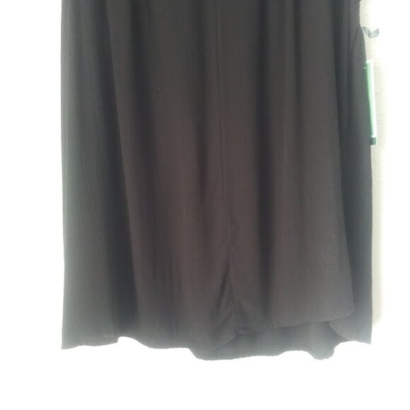 Terra & Sky flutter sleeve women's size 2X black top - Picture 3 of 12